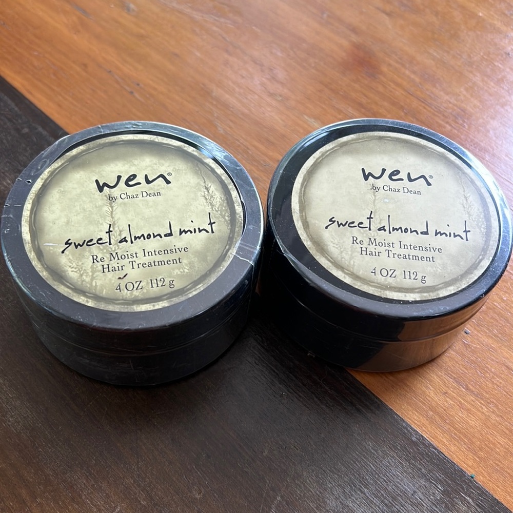 2 Wen by Chaz Dean Sweet Almond Mint Re Moist Intensive Hair Treatment 4 oz.